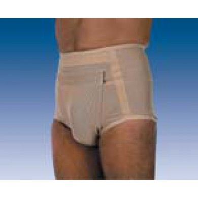 Slip para Hernia Inguinal com Pelotas e Velcro para Homem